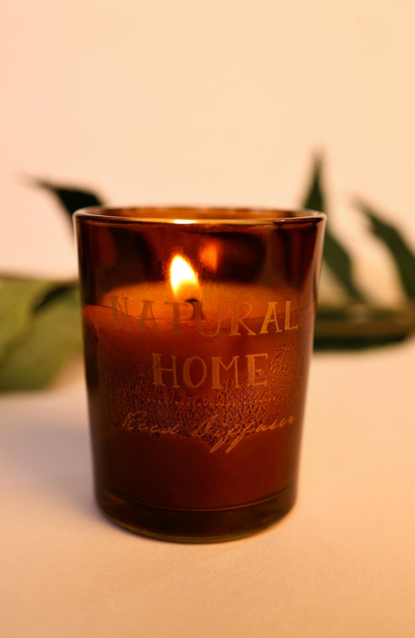 Scented Aroma Glass Candle (Brown Jar)